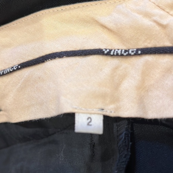Vince Slim Straight Ankle wool Blend Black Pants Size 2 - Picture 6 of 9